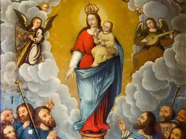 Nostra Signora del Pilar madre Gesu 12 Ottobre - dettaglio