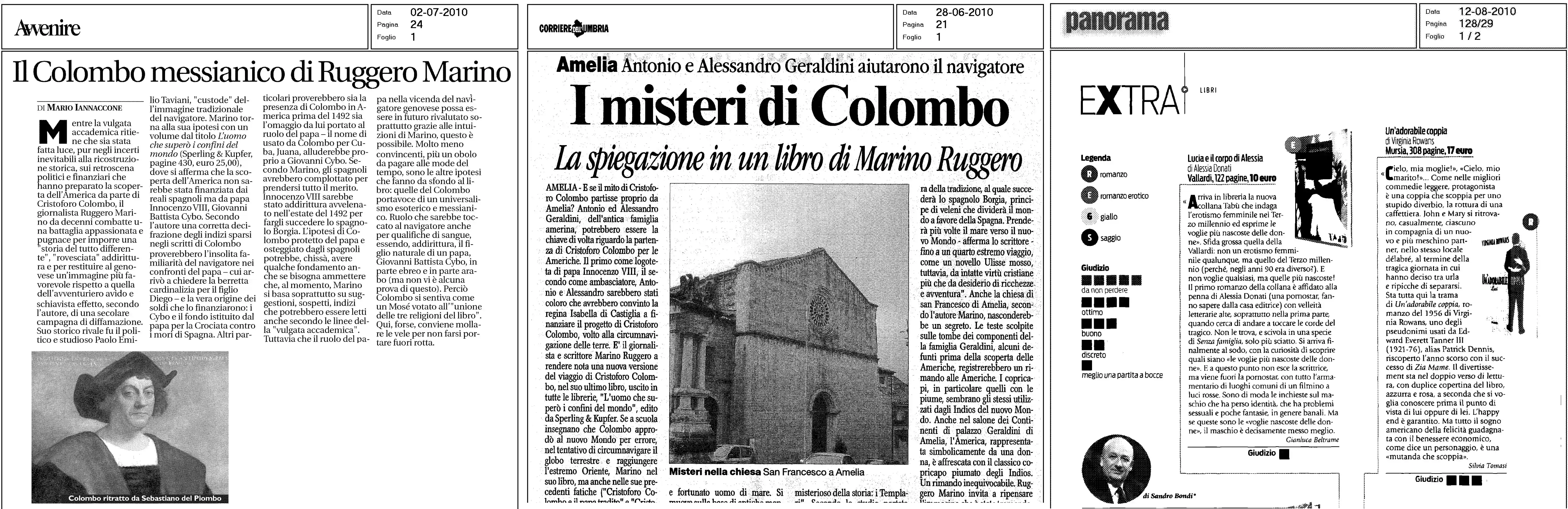 Ruggero Marino rassegna stampa