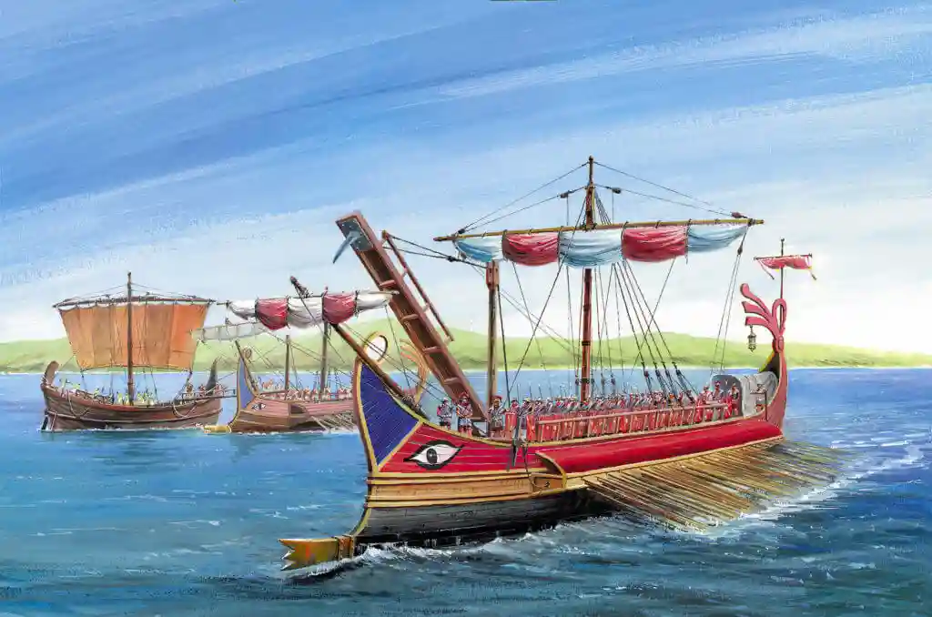 Athenian trireme ship