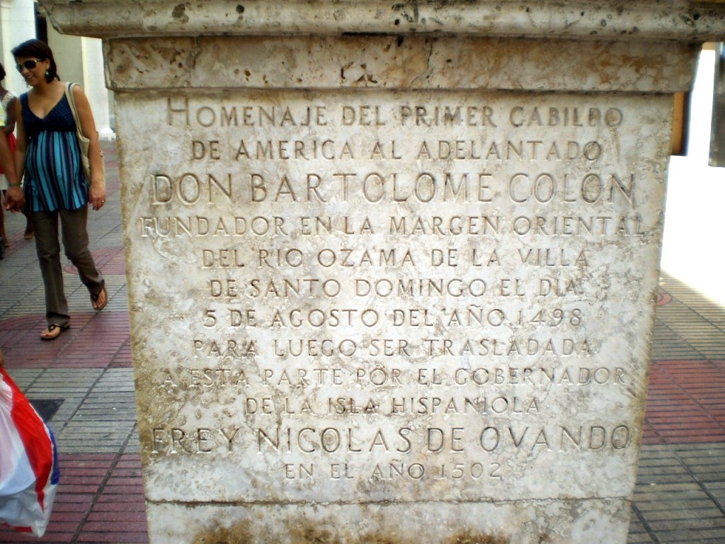 Batolomeo Colombo statua Santo Domingo 2
