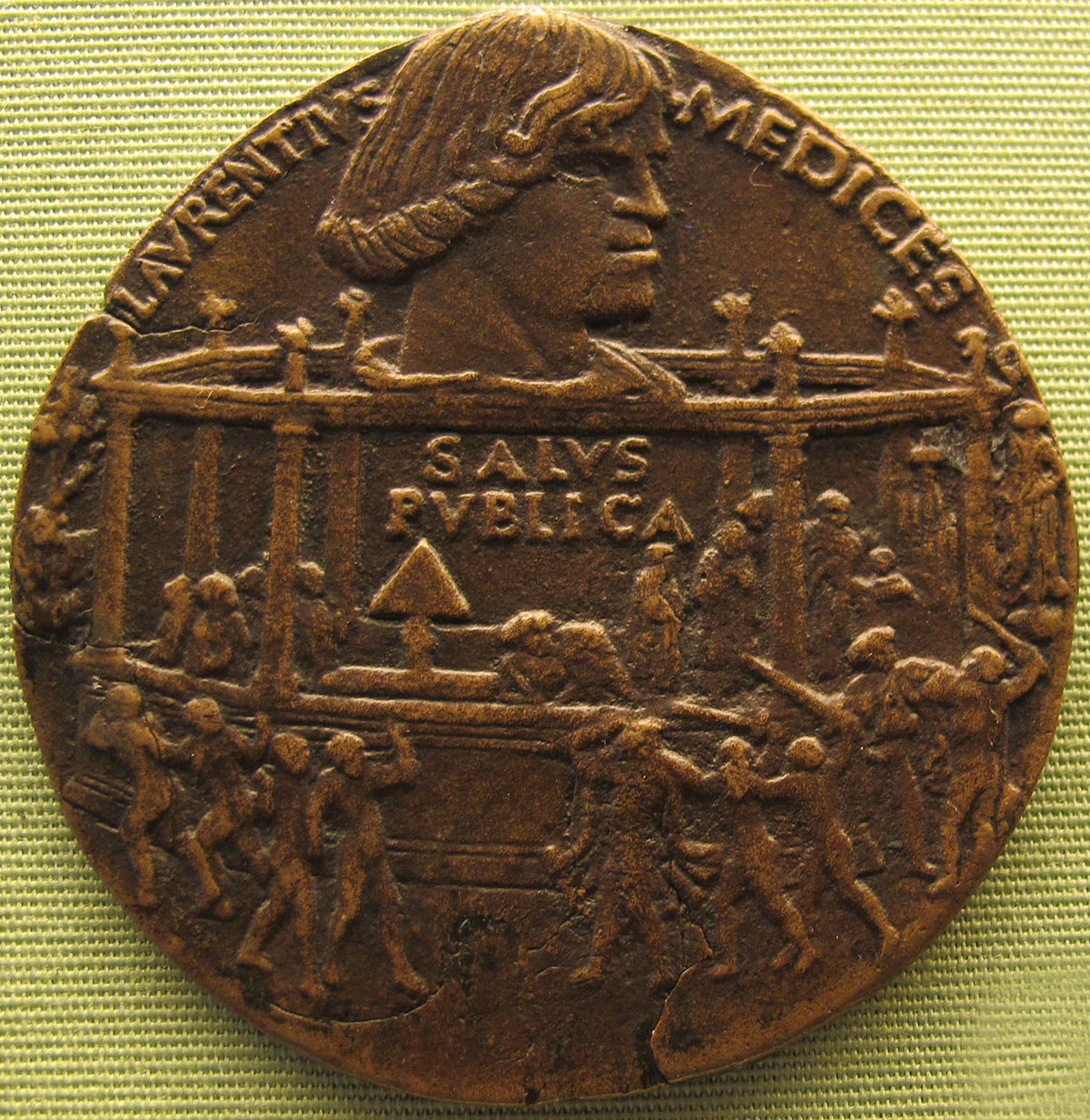 Bertoldo di Giovanni medaglia della congiura dei Pazzi Lorenzo 1478