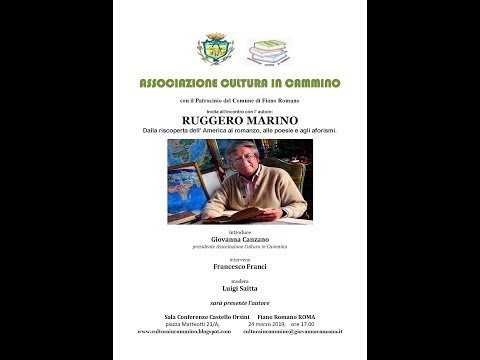 CONFERENZA "DALLA RISCOPERTA DELL'AMERICA AL ROMANZO, ALLE POESIE E AGLI AFORISMI"