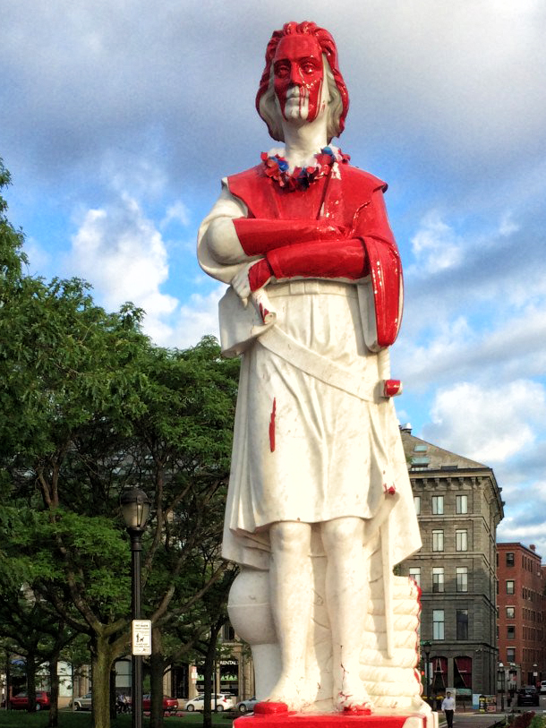 Christopher Columbus Boston statue 3