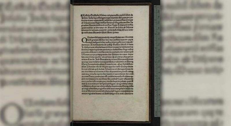RITORNA A VENEZIA UNA LETTERA DI COLOMBO RUBATA