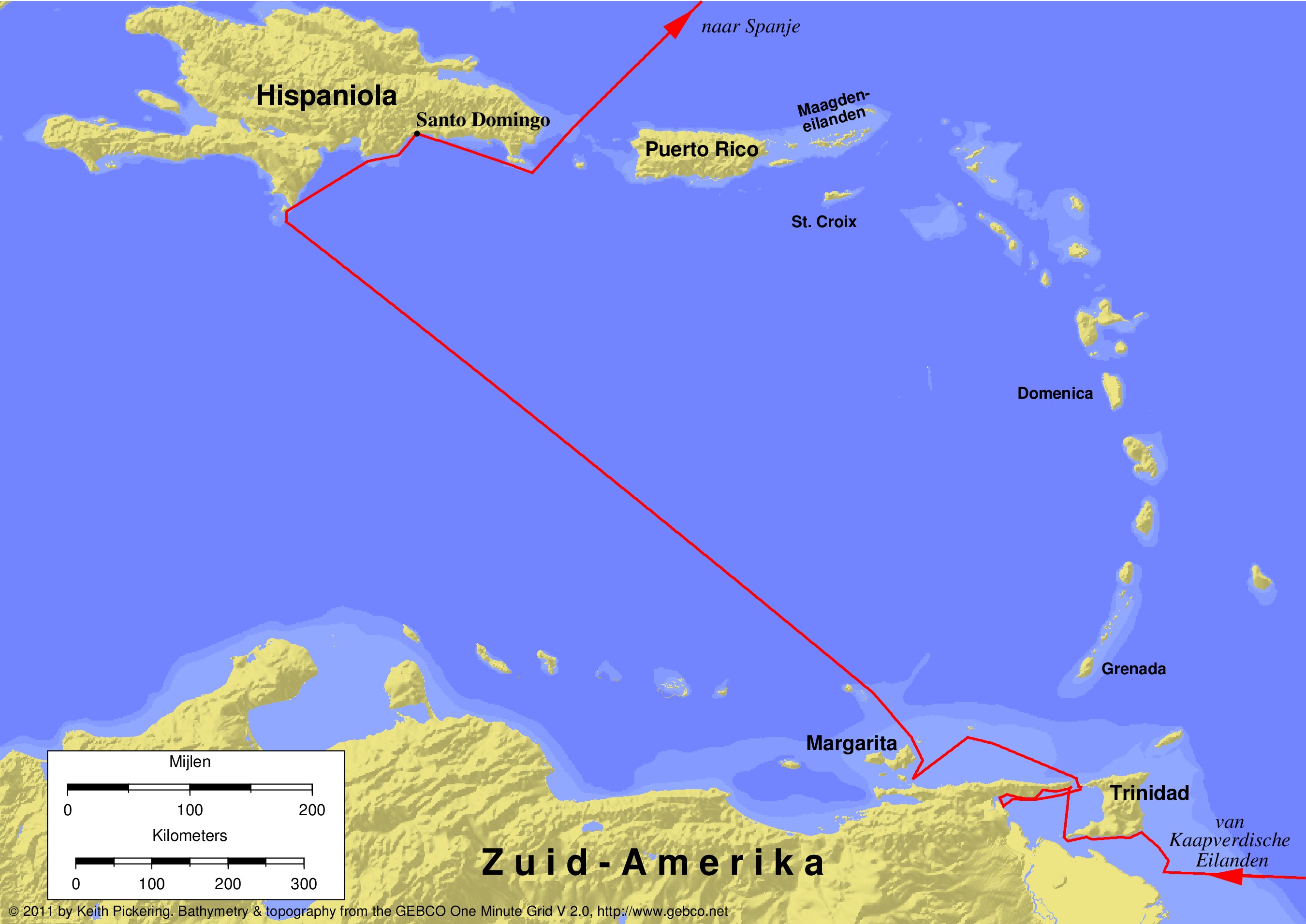 NEL TERZO VIAGGIO COLOMBO SBARCÒ SUL CONTINENTE