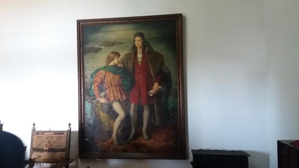 Cristoforo Colombo e suo figlio Diego