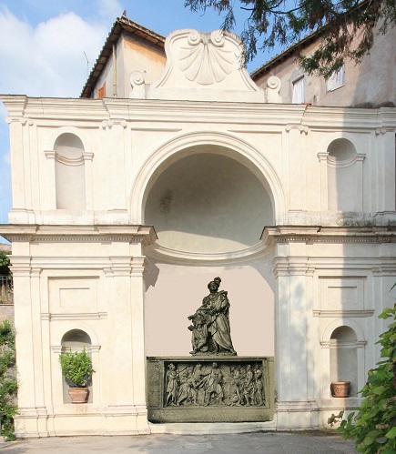 Cristoforo Colombo fontana Villa D Este di Gaetano Cena Bovio ricostruzione