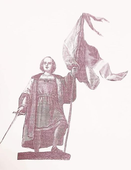 Cristoforo Colombo immagine in pergamena