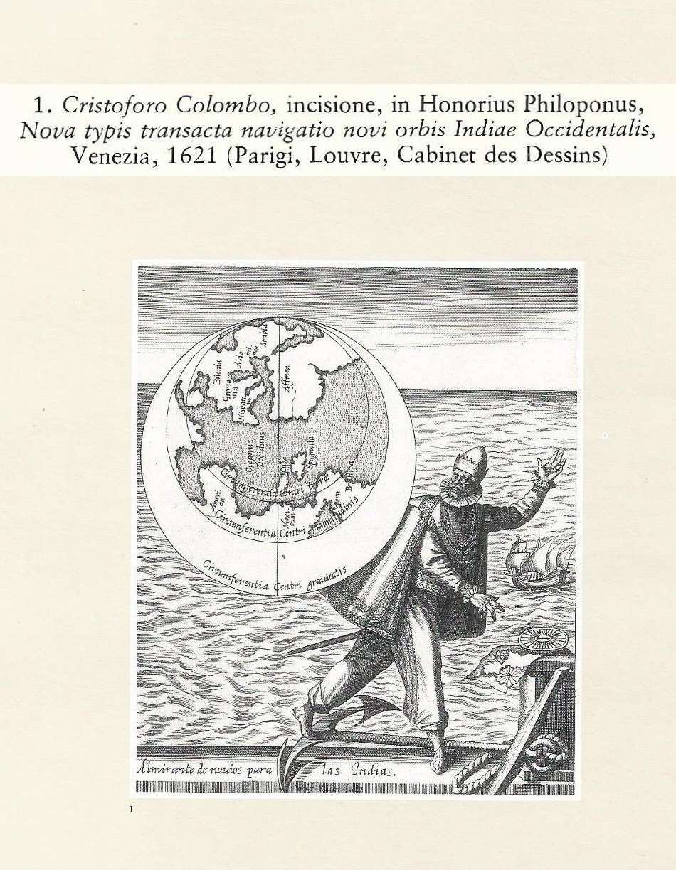 Cristoforo Colombo incisione Honorius Philoponus