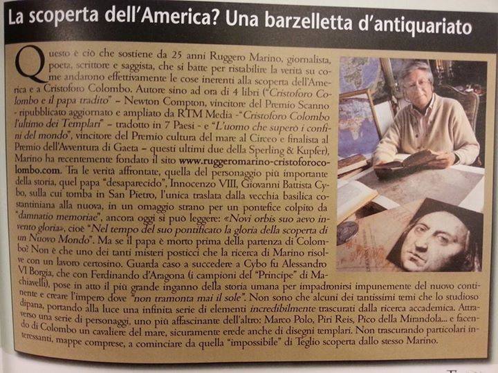 LA SCOPERTA DELL'AMERICA? UNA BARZELLETTA D'ANTIQUARIATO