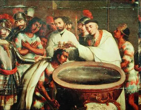 First Baptism of the Indians by the Dominicans