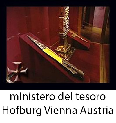 lancia sacra 18 ministero del tesoro Hofburg Vienna Austria