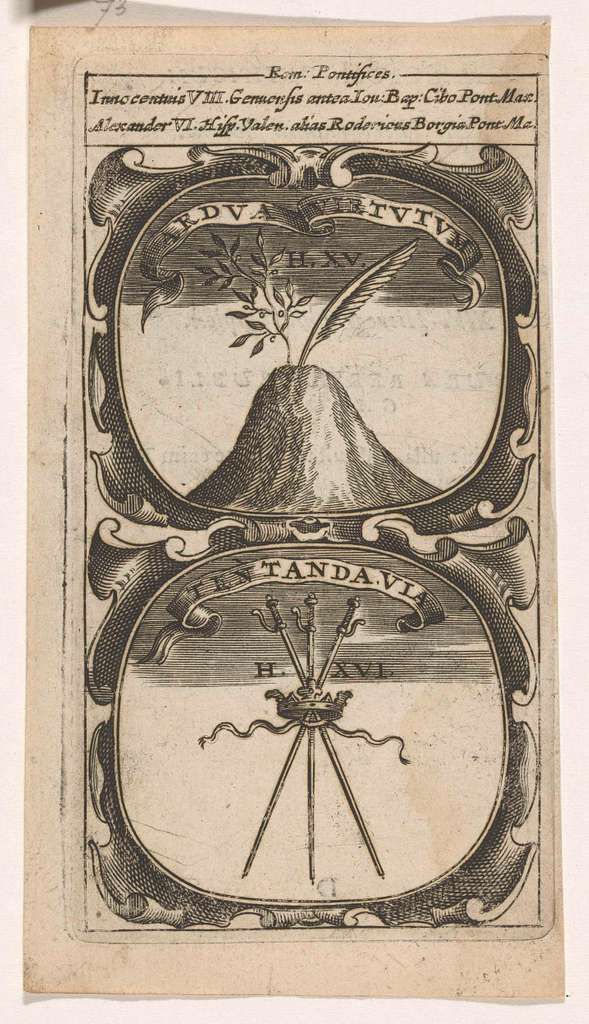Innocenzo VIII strana immagine con simboli