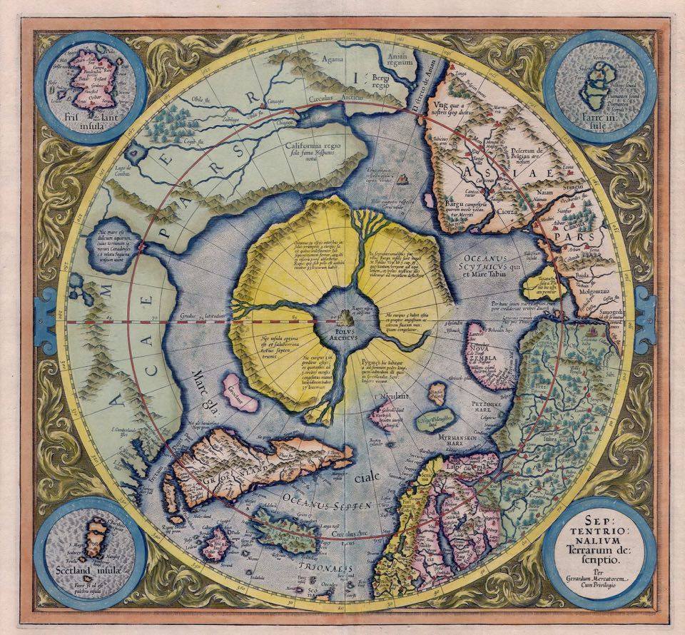 Mappa di Iperborea Mercatore
