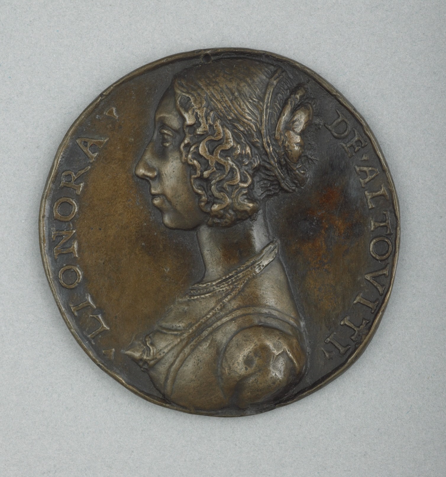 Niccolo Fiorentino 1430-1514 Lionora Altoviti 1487 medaglia bronzo