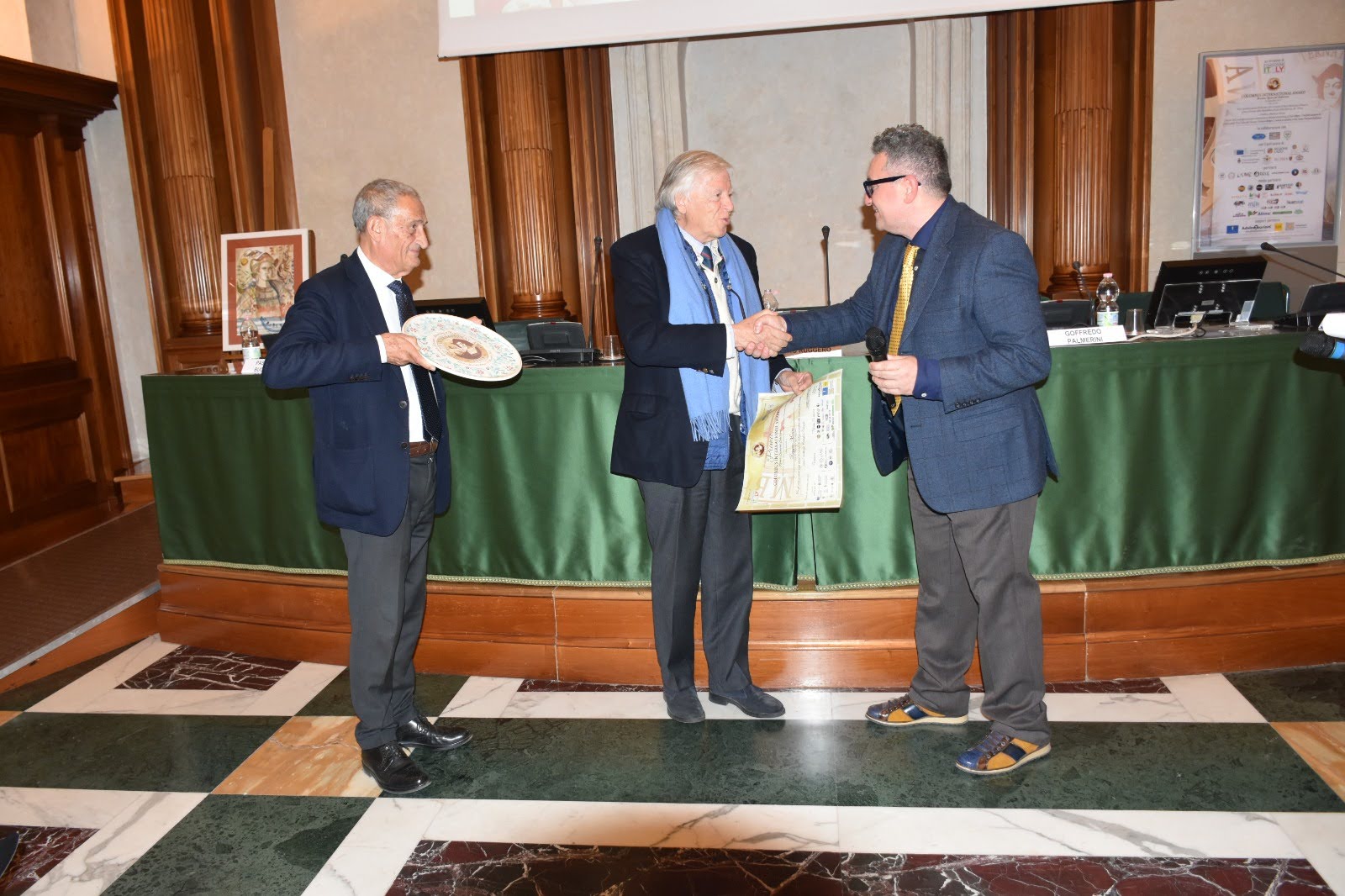 Premio Columbus International award 2023 sala del Senato