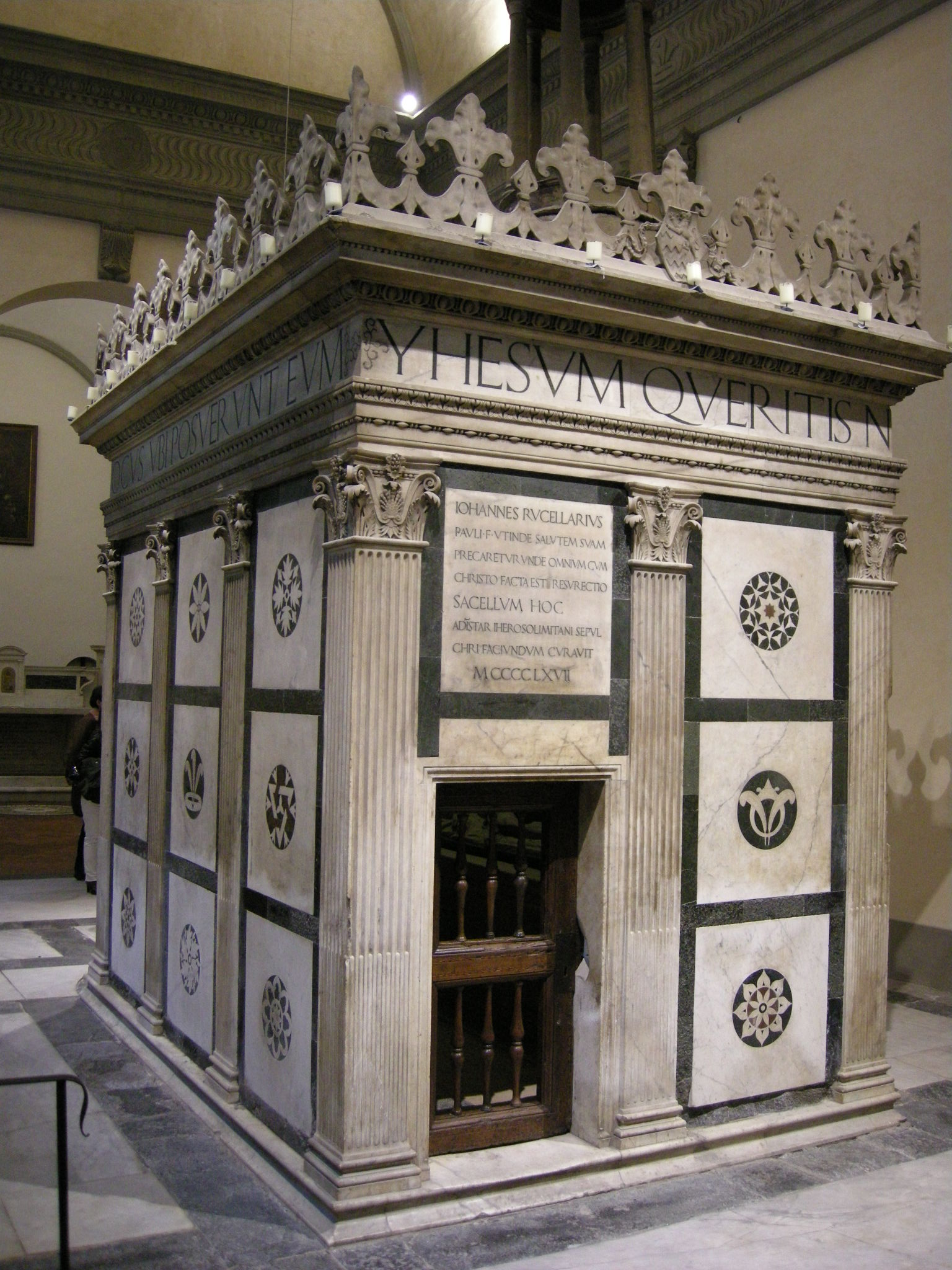 Rucellai sacello Cappella del santo sepolcro tempietto