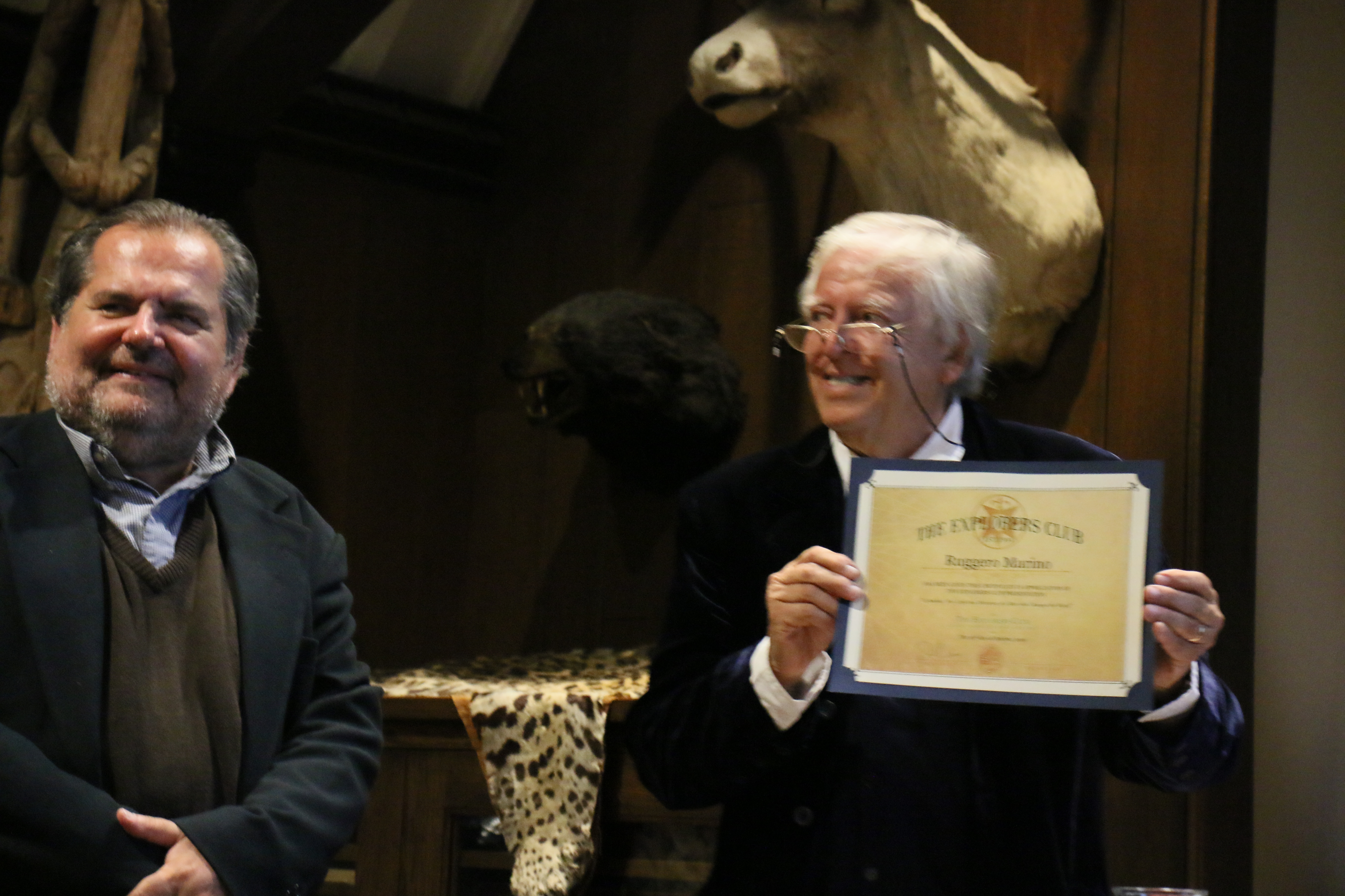 MOMENTI FOTOGRAFICI ALL'EXPLORERS CLUB DI NEW YORK