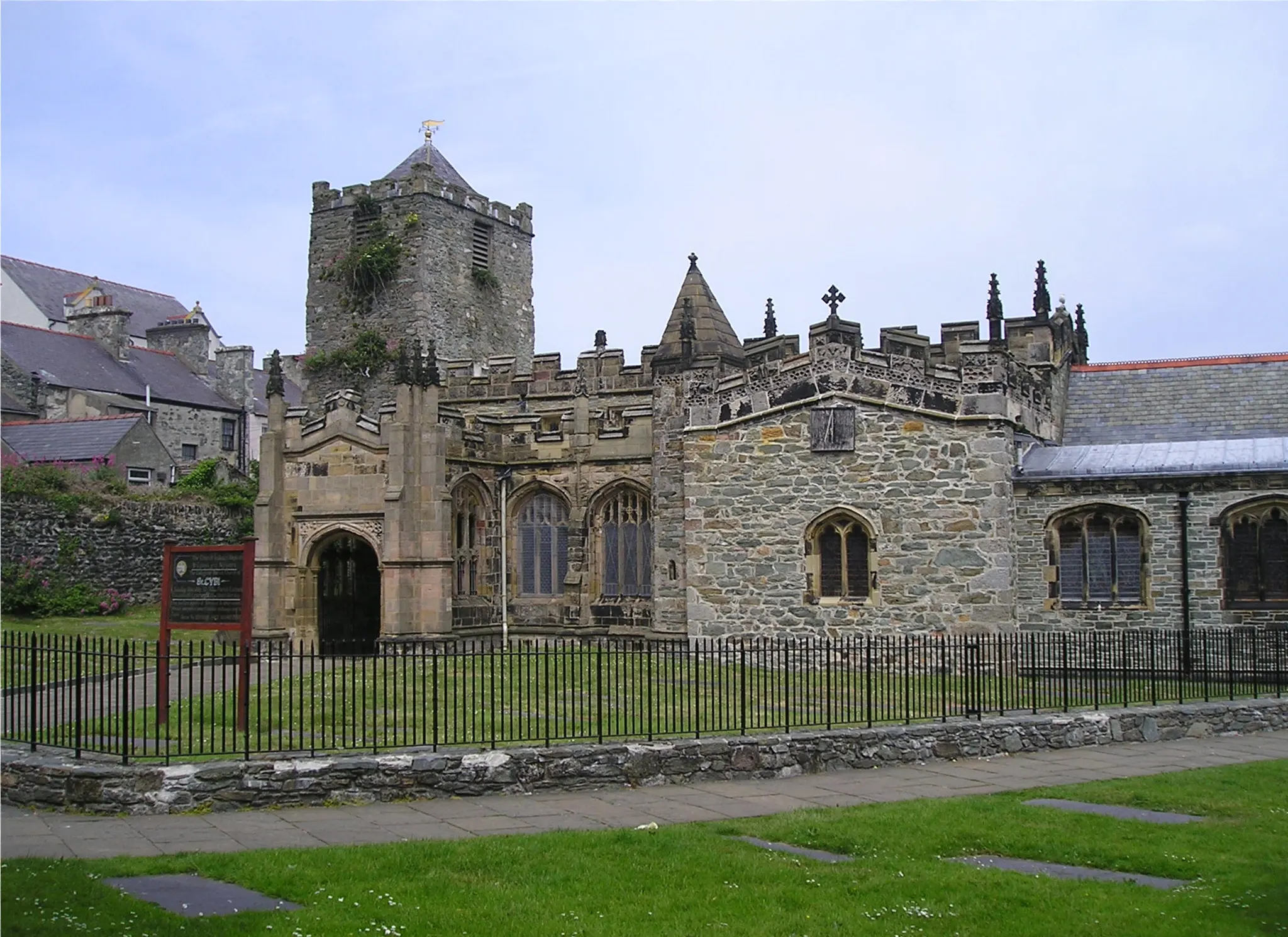 Saint Cybi Church Roman Caer Gybi in Holyhead Anglesey Wales