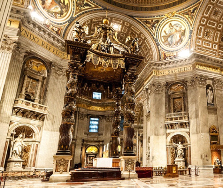 San Pietro Vaticano baldacchino