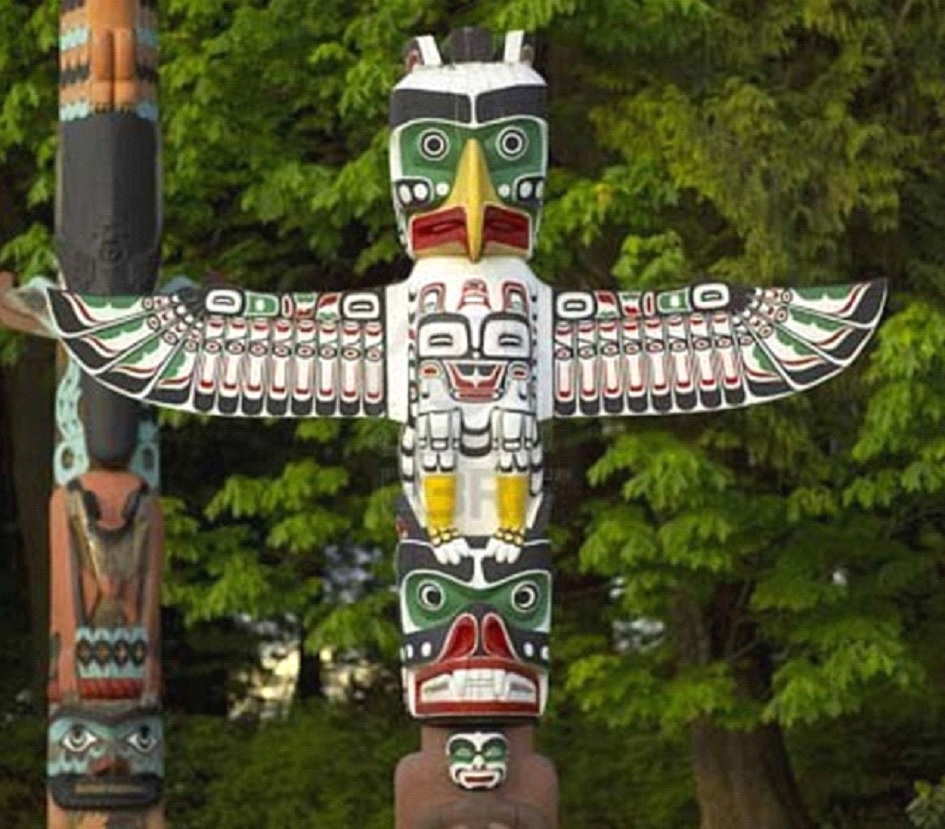 Totem Parco Di Stanley Vancouver Columbia
