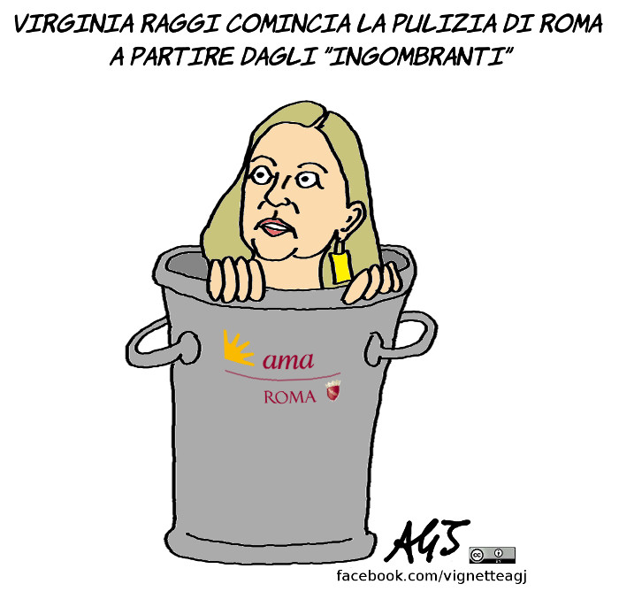 Virginia Raggi ingombranti