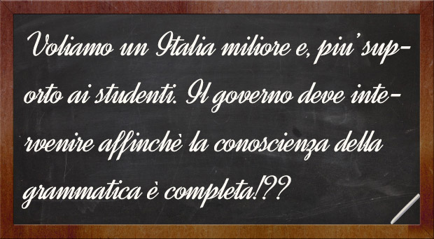 IN MANO A UNA GENIA DI POLITICI IGNORANTI E ANALFABETI