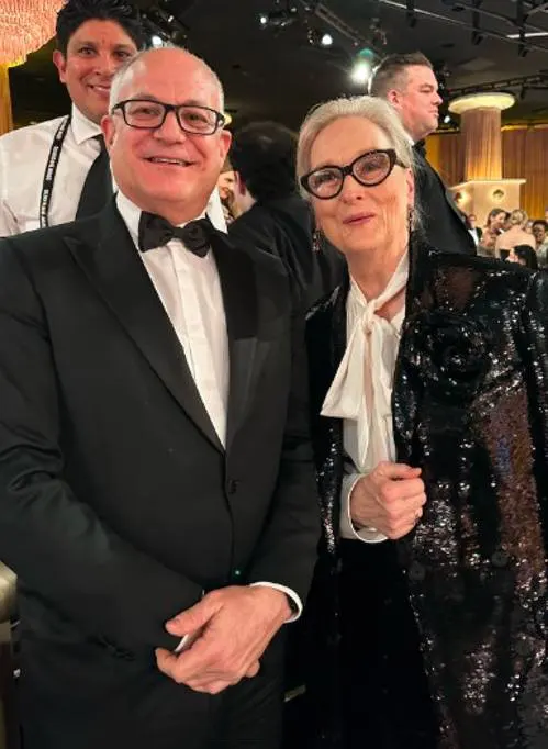 Roberto Gualtieri con Mery Streep