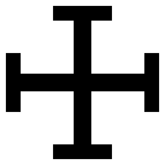croce tipo Cross Potent Heraldry