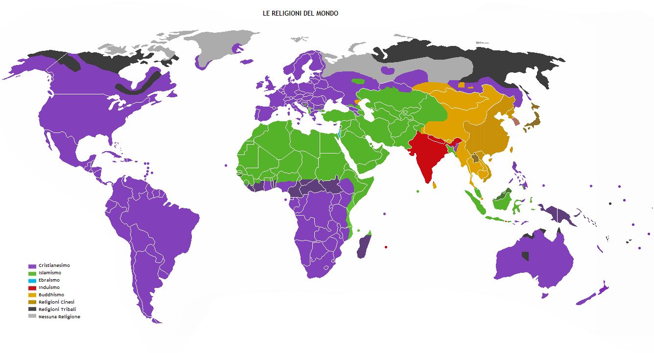 LE RELIGIONI NEL MONDO