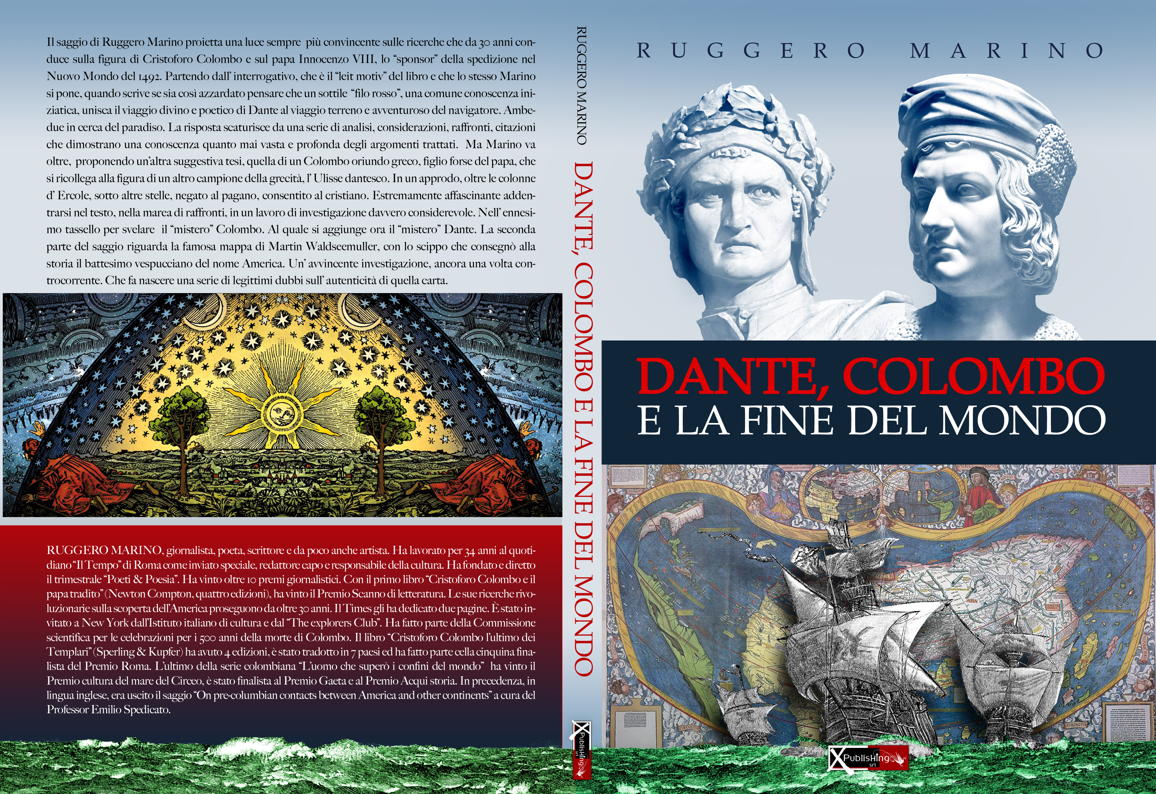 libro 2021 Ruggero Marino Dante Colombo e la fine del mondo copertina fronte retro
