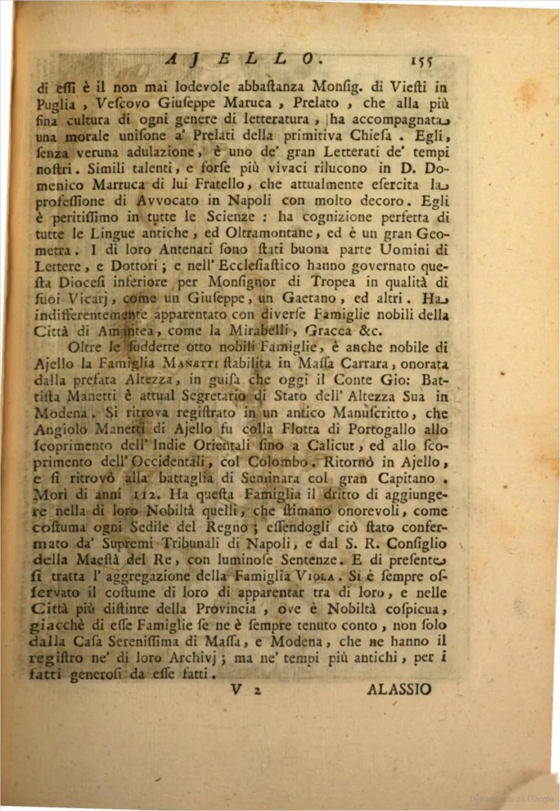 libro dalle città d'Italia e sue isole adjacenti compendiose notizie sacre e profane compilate da Cesare Orlandi dedicate a Clemente XIV - pagina 155