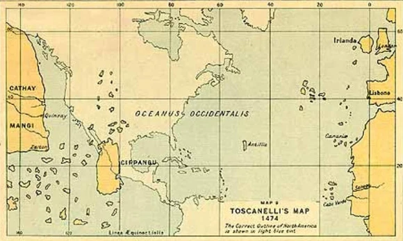 mappa Toscanelli 1474