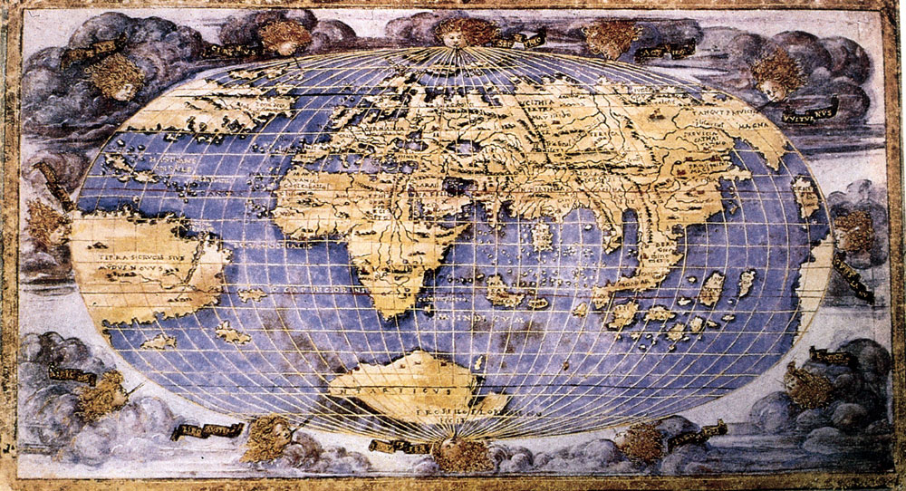 mappa del mondo di Francesco Rosselli 1508