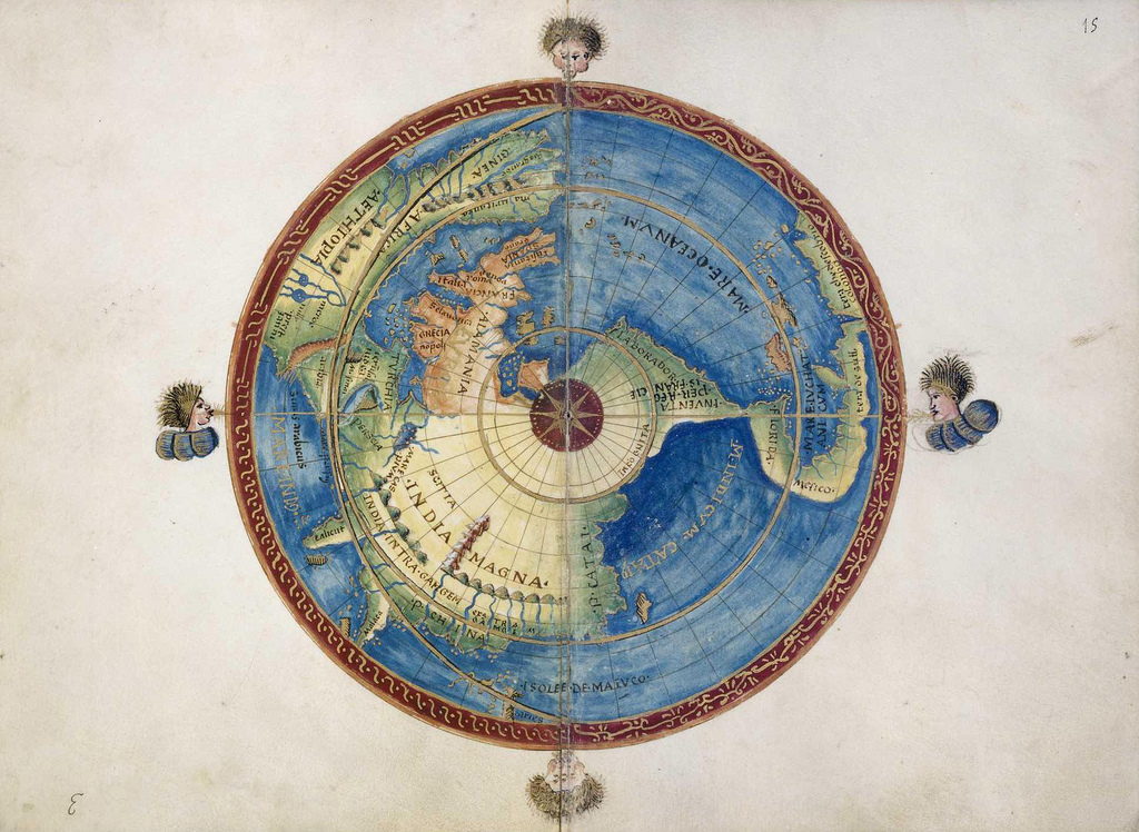 mappamondo Battista Agnese 1500 1564