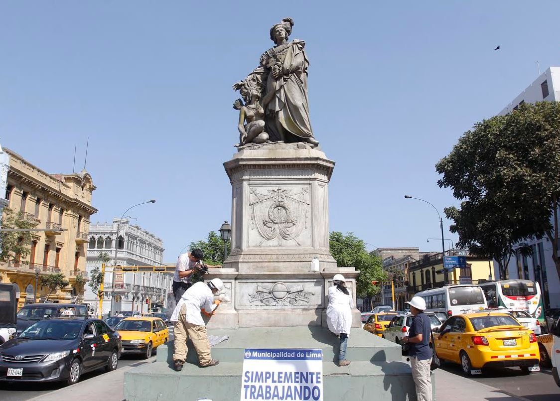 IN NOME DELLA STORIA RESTAURATO A LIMA IN PERÙ IL MONUMENTO A COLOMBO