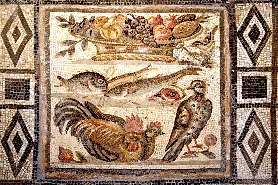 mosaico romano ananas
