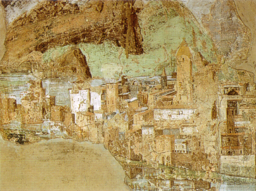 palazzo Belvedere Pinturicchio veduta di città museo Pio Clementino
