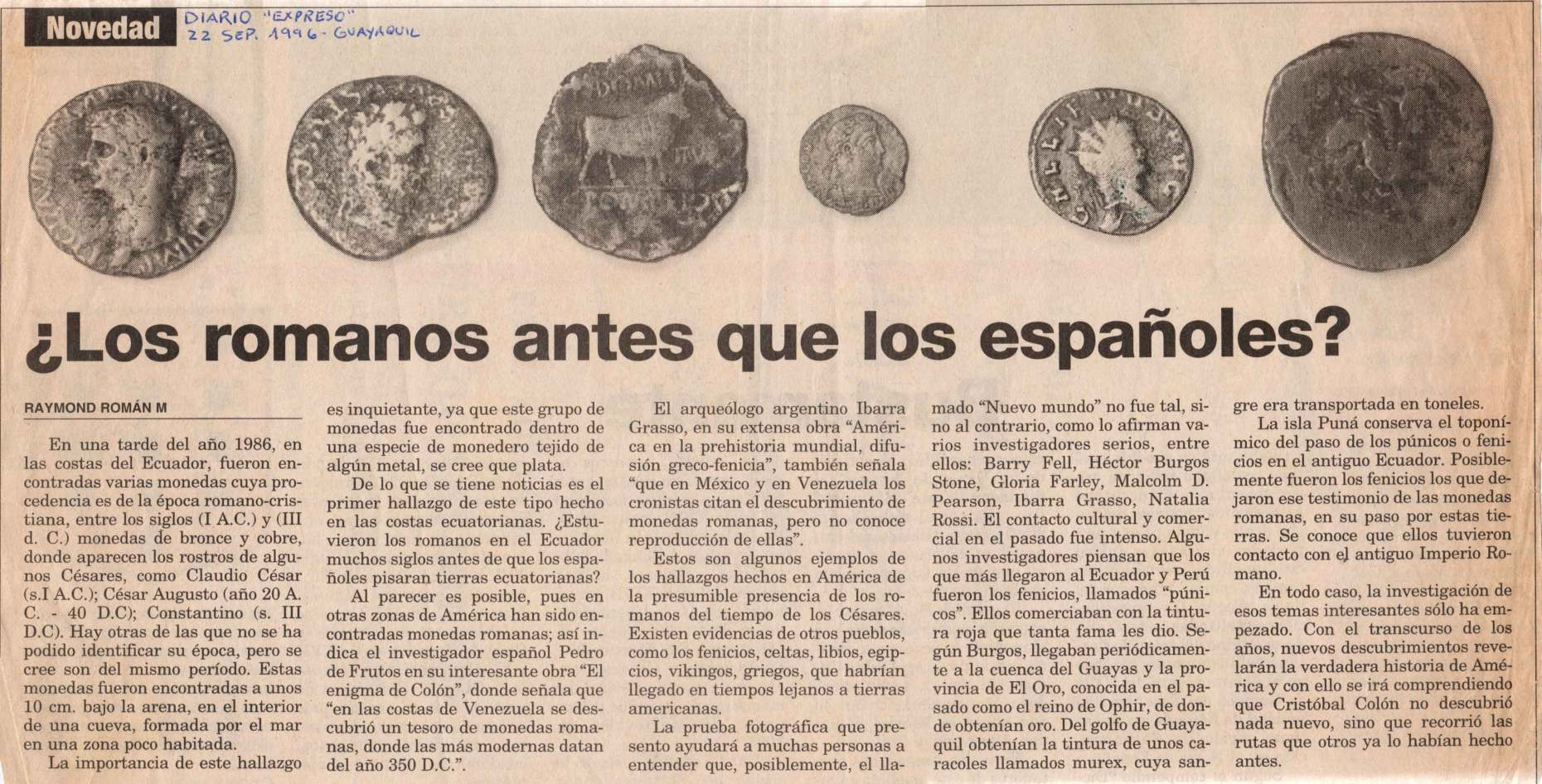 ¿LOS ROMANOS ANTES QUE LOS ESPAÑOLES?