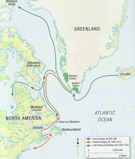 LE ROTTE DEI VICHINGHI IN NORD AMERICA ERANO NOTE A ROMA