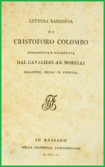 Lettera rarissima di Cristoforo Colombo