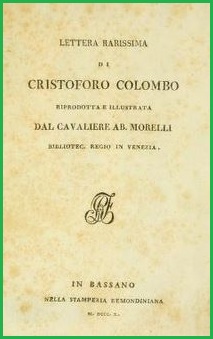 IL BRANO DI UNA COMMOVENTE LETTERA DI CRISTOFORO COLOMBO
